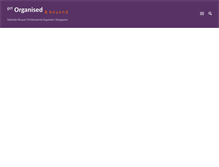 Tablet Screenshot of getorganisedandbeyond.com